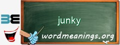 WordMeaning blackboard for junky